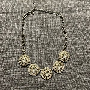 J. Crew Silver Statement Necklace